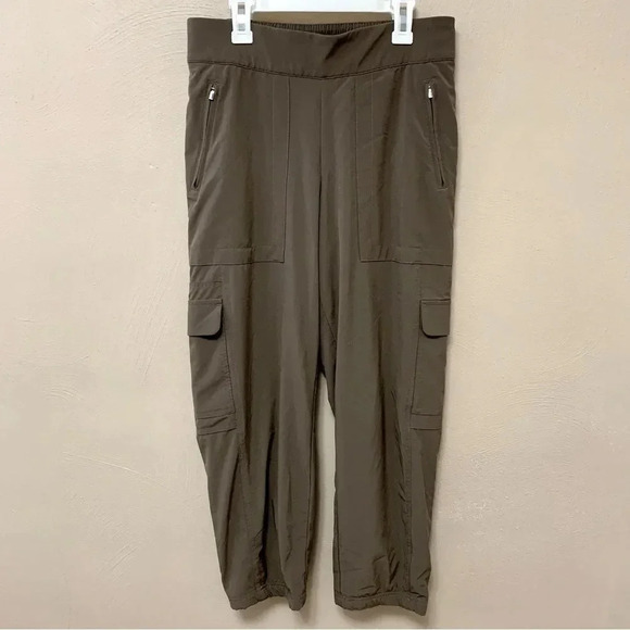 Athleta Chelsea Cargo Lined Pant in Brown Size 6 - Picture 3 of 12